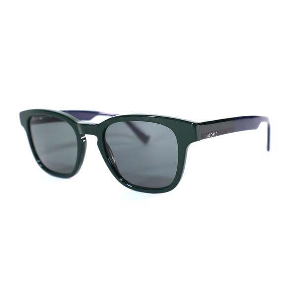 Lacoste Rounded Square Mens Sunglasses - Green/Grey - NWT - Picture 3 of 10